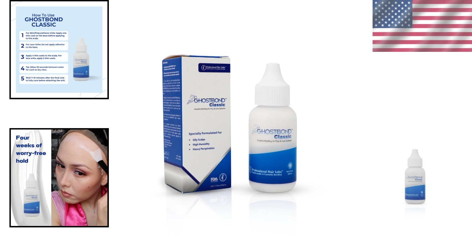 1.3oz GHOSTBOND Classic Wig Glue – Moisture Resistant, Safe for Sensitive Skin
