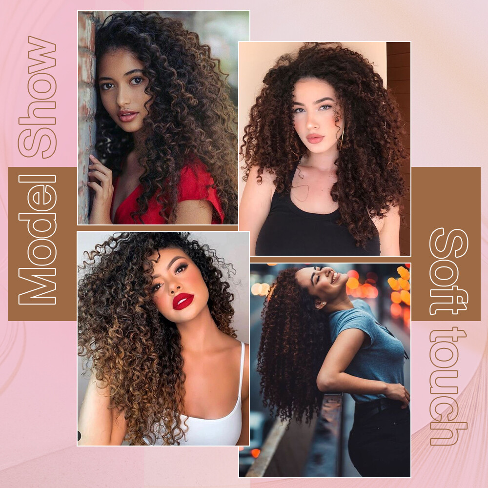 100% Real Natural Water Wave Crochet Braids Deep Curly as Human Hair Extensions