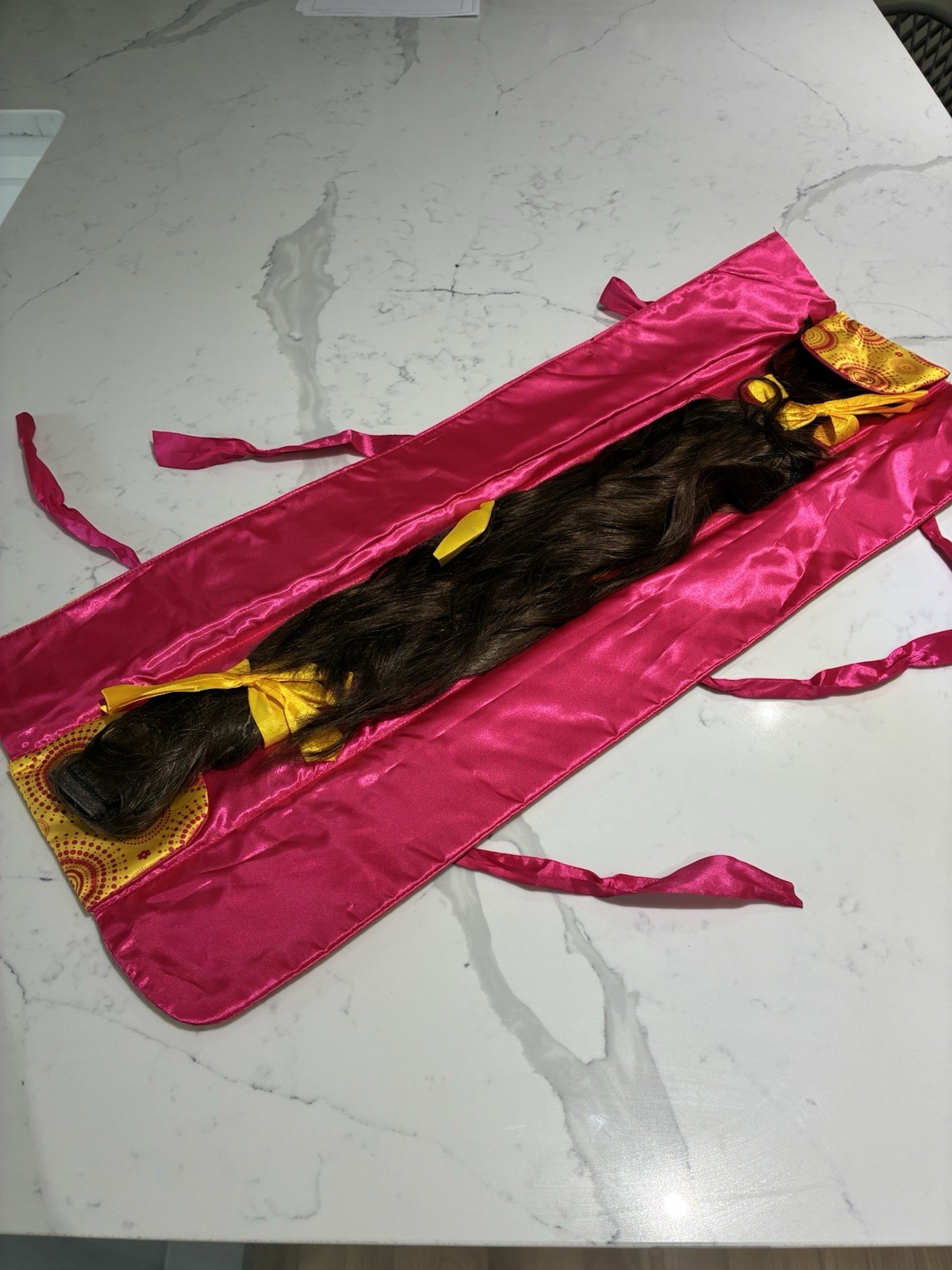 100% Human Hair Wavy Weft Hair Extension 21-30in Medium Brown Women