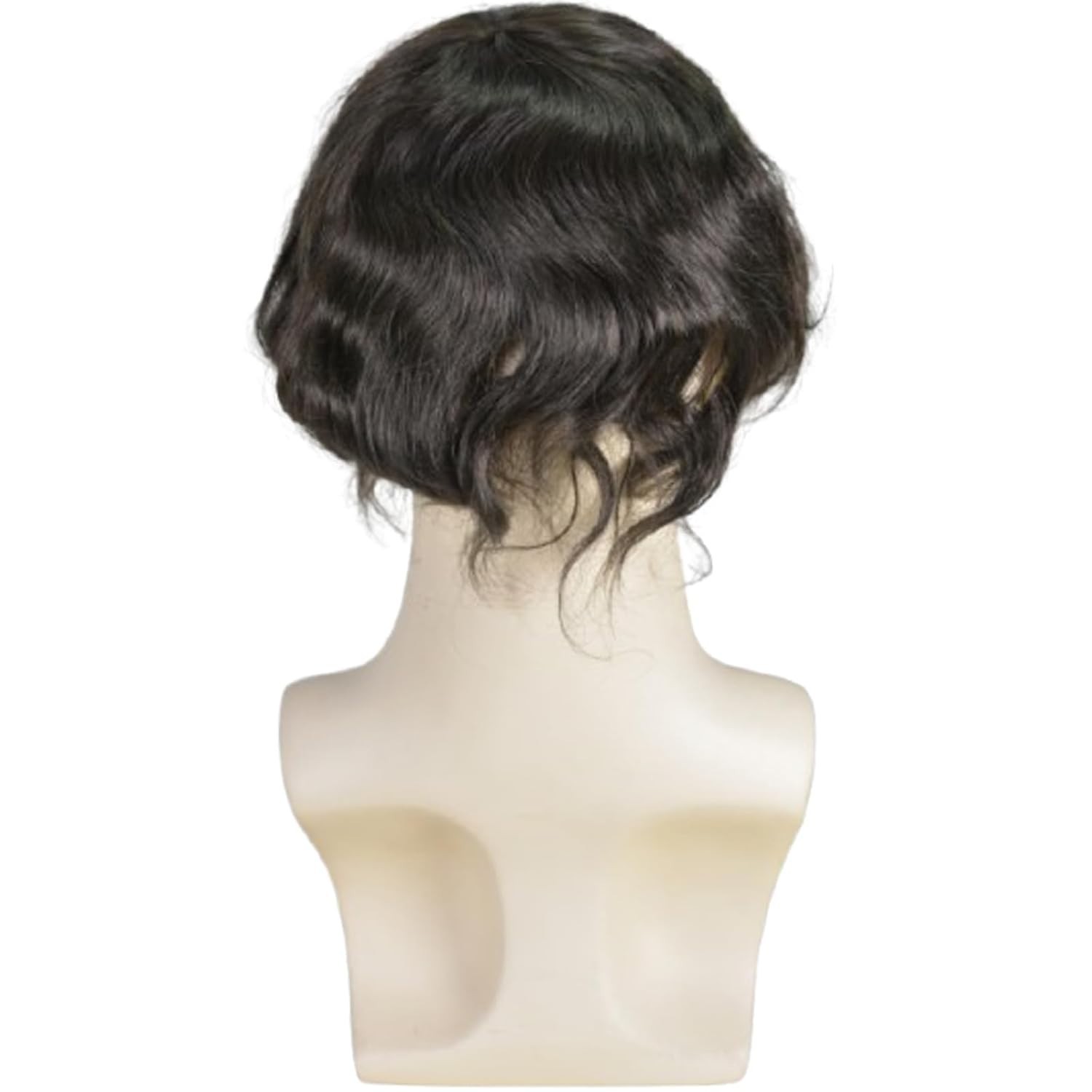 7″ Durable Men’s Human Hair French Lace Front & Skin PU 8×10″ #2 Dark Brown
