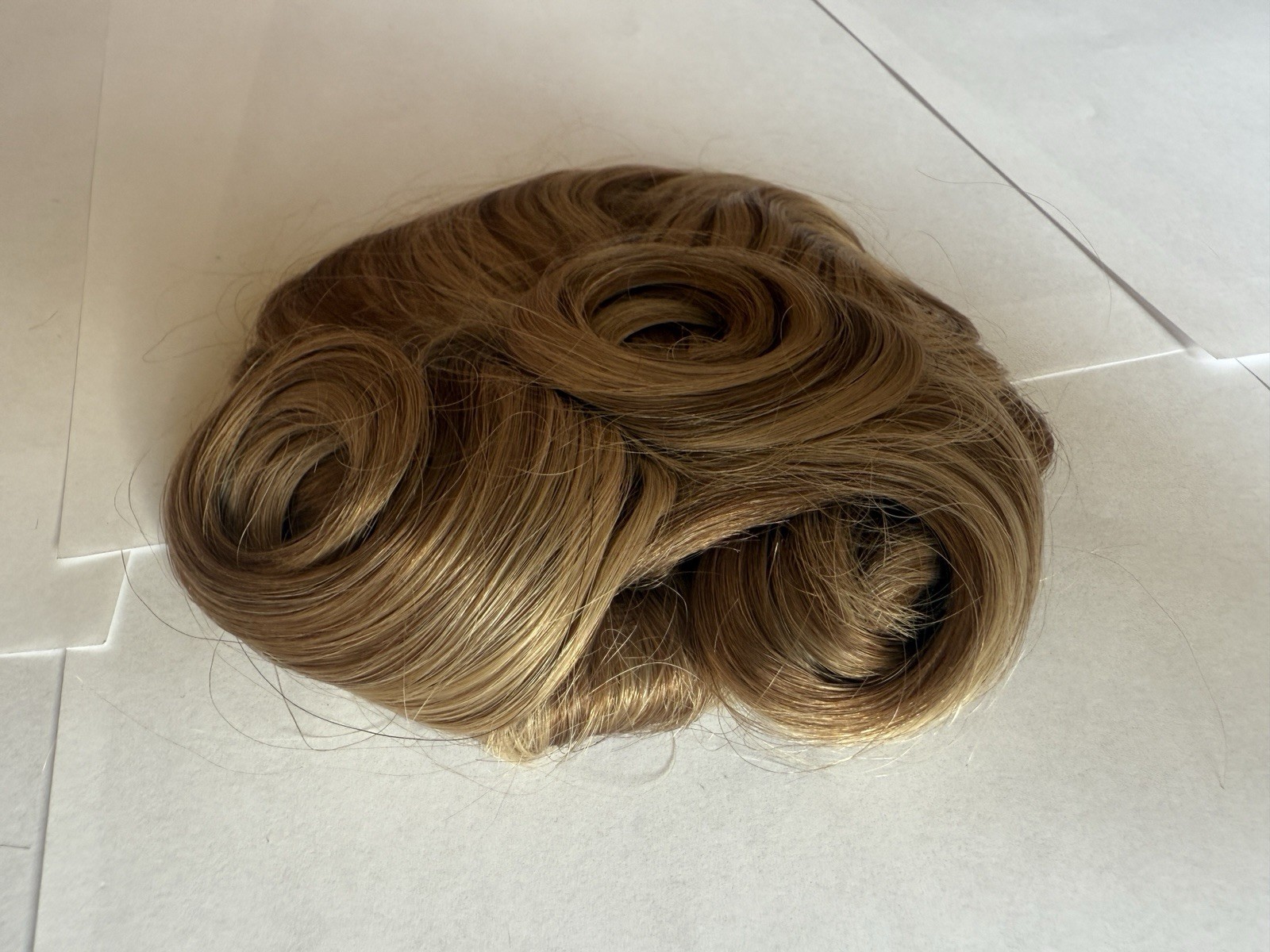 100% Human Hair Wiglet Hazelnut Brown Curly Womens Claw Clip Indian Extension