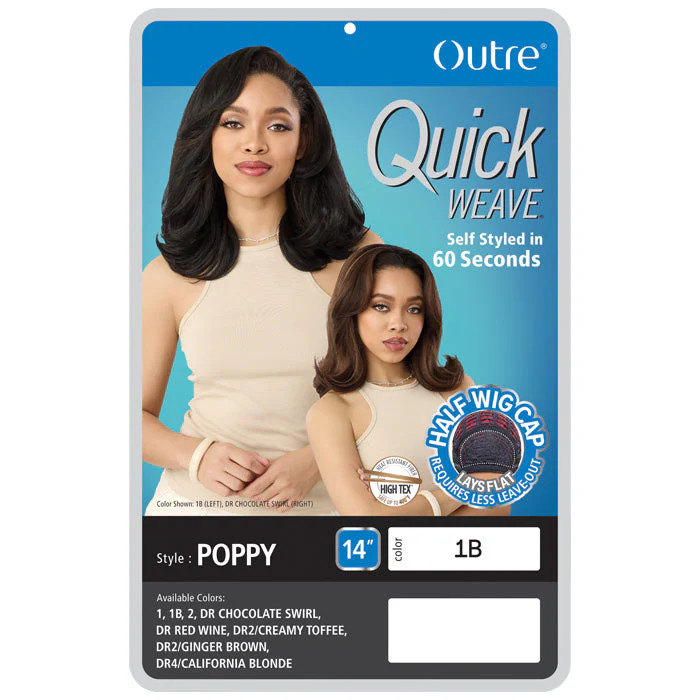 Outre Quick Weave Half Wig – POPPY