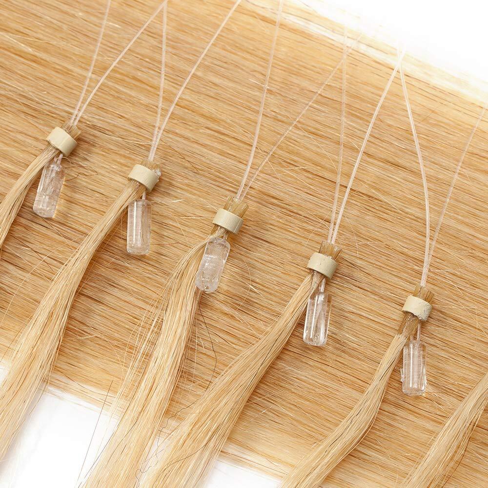 Micro Link Human Hair Extensions Micro Loop Remy Indian Straight Hair 16″-26″ US