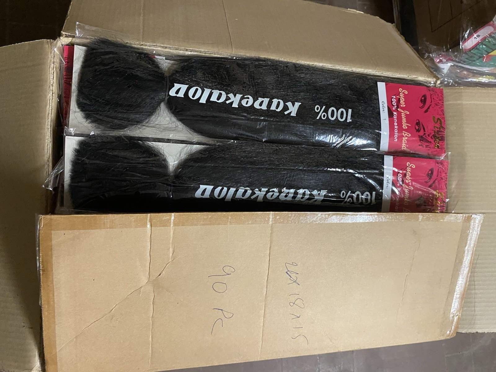 90 Sister Super Jumbo Braid Color 1 100% kanekalon