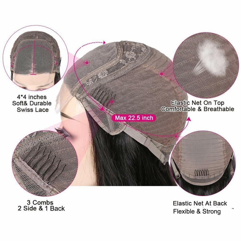 Body Wave Lace Front Wigs Human Hair Bleached Knots Glueless Natural Color