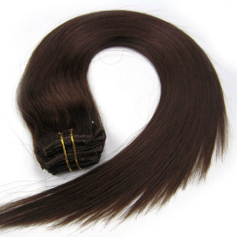 Clip in Hair Extensions Real Human Hair Double Weft Clips in Remy Hair Full Head