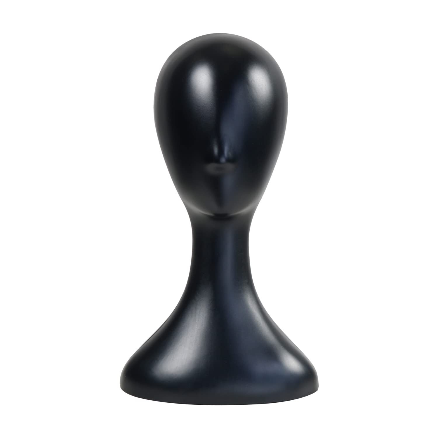 16 Inch Studio Limited Professional Plastic Mannequin Head 1 Pack, Black