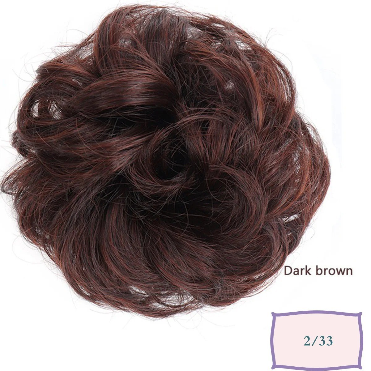 Natural Curly Messy Bun Hair Piece Scrunchie Updo Hair Extensions Real as