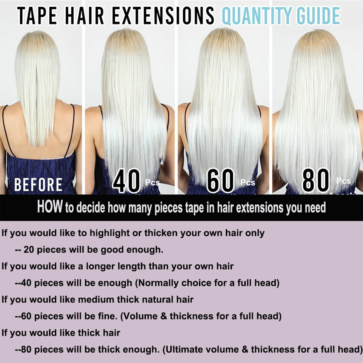 CLEARANCE Tape In Remy Human Hair Extensions Skin Weft Real Hair FULL HEAD Ombre