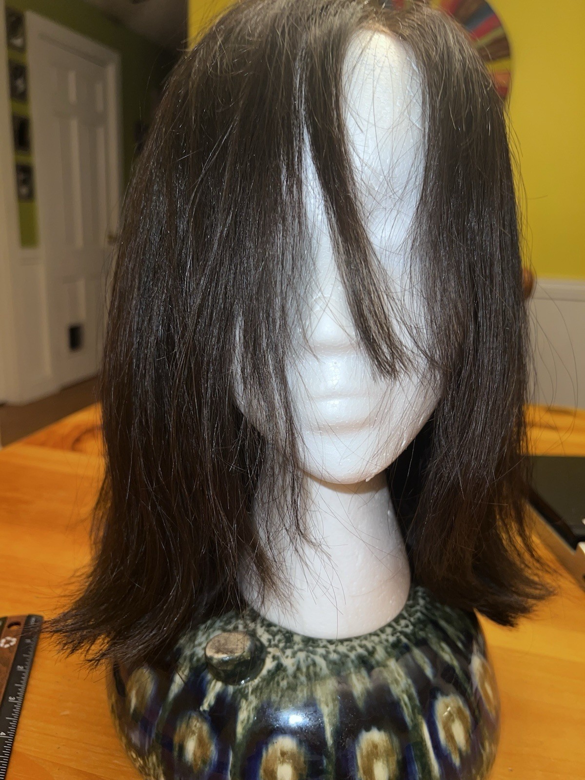Madison Hair Collection Human Hair Wig Dark Brown/Black Size Medium