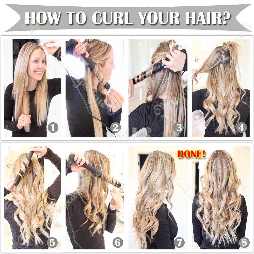 Russian Platinum Clip In Remy Human Hair Extension Full Head 8″-24″ 100% Real US