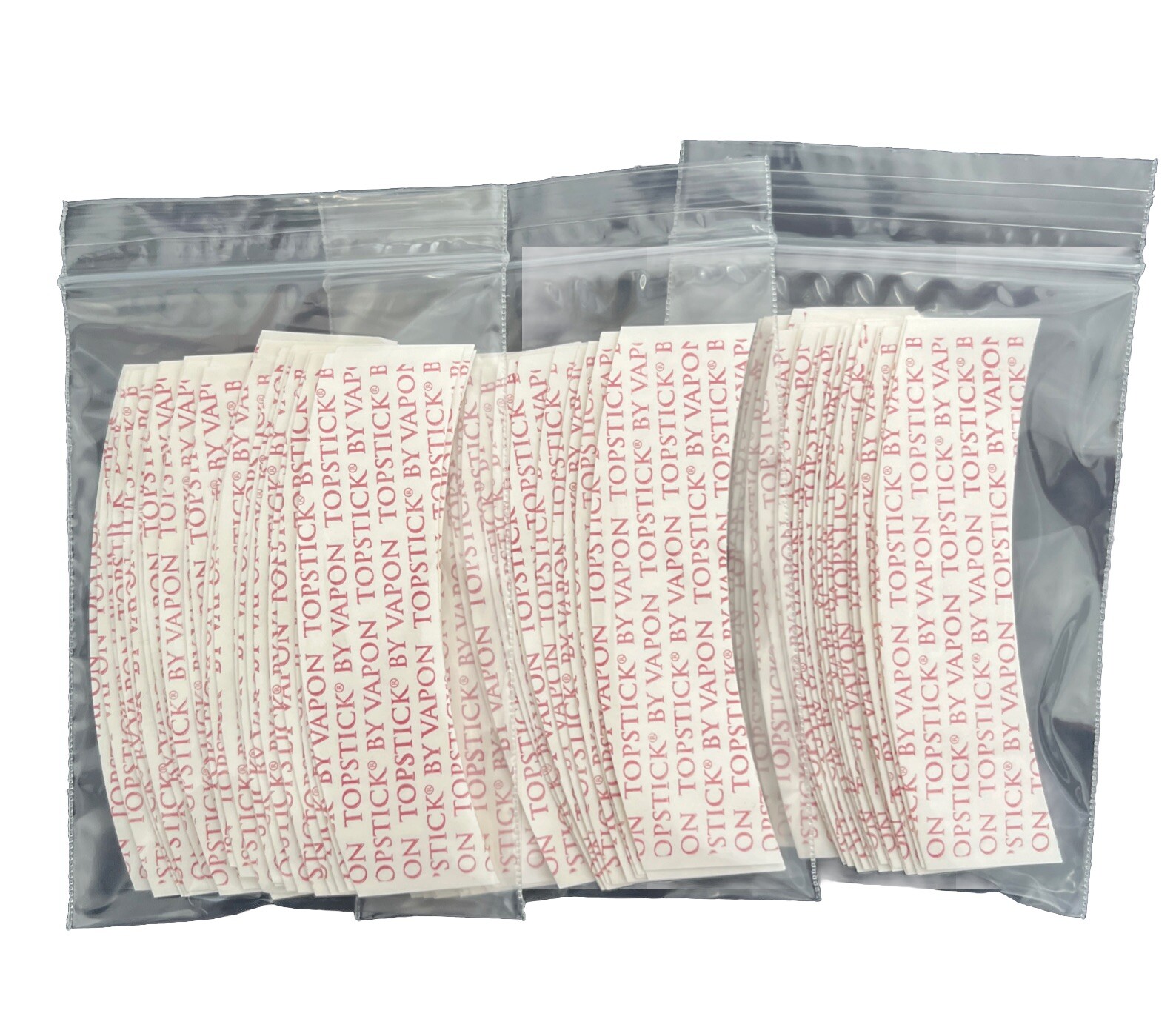 Vapon Topstick Plus Mens Grooming Tape 3 -Bags -A Curve Double sided Clear-75 Pc