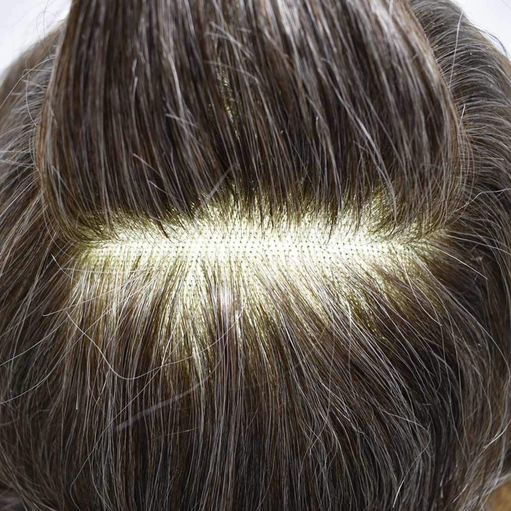 Mens Toupee Hairpiece Fine Mono Hair System Replacements Poly Skin Pu Mens Wigs