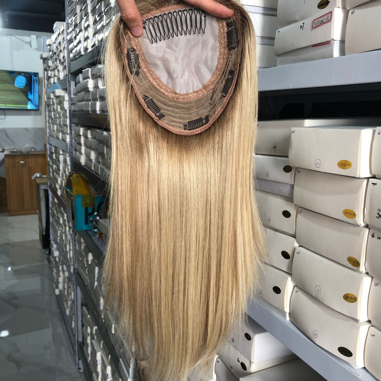 Jewish Topper Toupee Virgin Human Hair Silk Top 14 Inch for Women Hair Piece