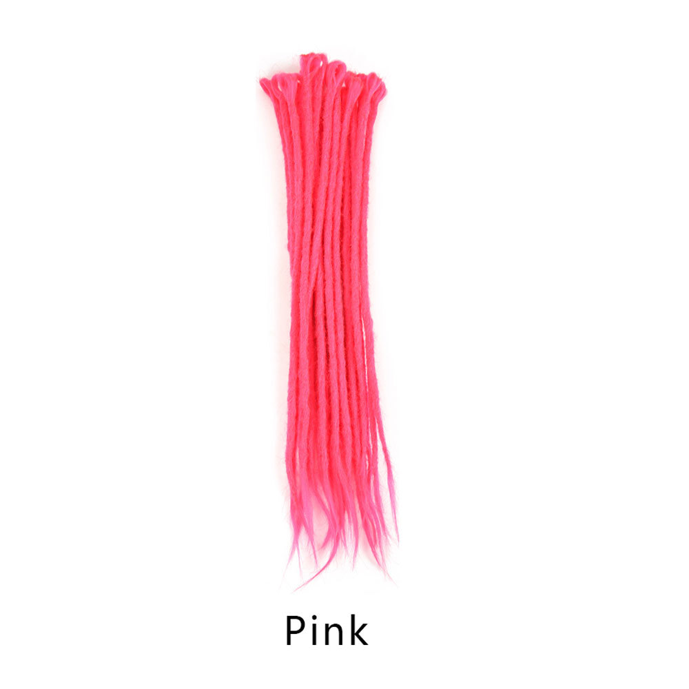 50cm Ombre Dreadlocks Extensions Crochet Braiding Hair Dreads Locs Synthetic New