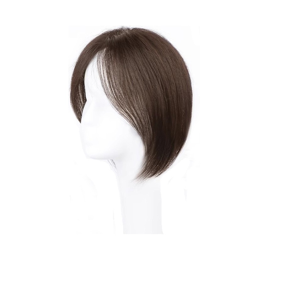 Clip In Human Hair Straight Bangs Toppers For Women Thinner Hair Replacement