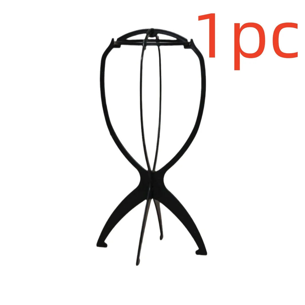 Durable Portable Plastic Wig Stand Easy Assembly Wig Cap Holder for Home Salon