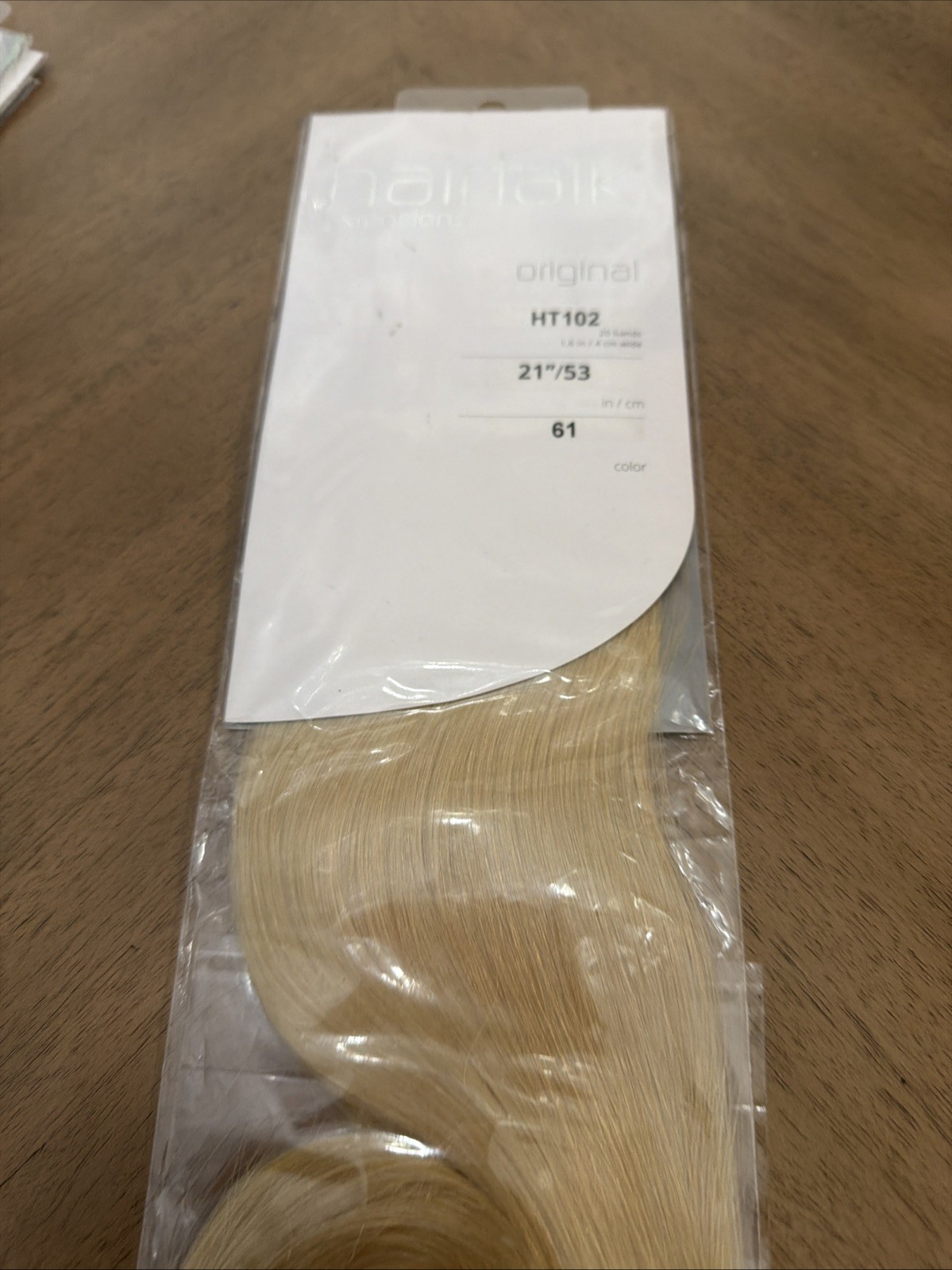 Hairtalk Extensions Original Pro 21in Color 61 HT101P 20 Bands