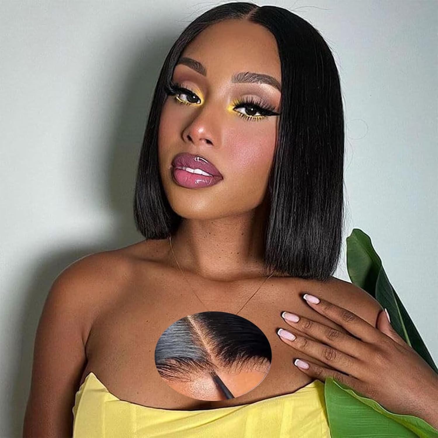 Wear and Go Glueless Bob Wigs Human Hair 4×4 Hd Lace Closure WigStraight Bob Wig
