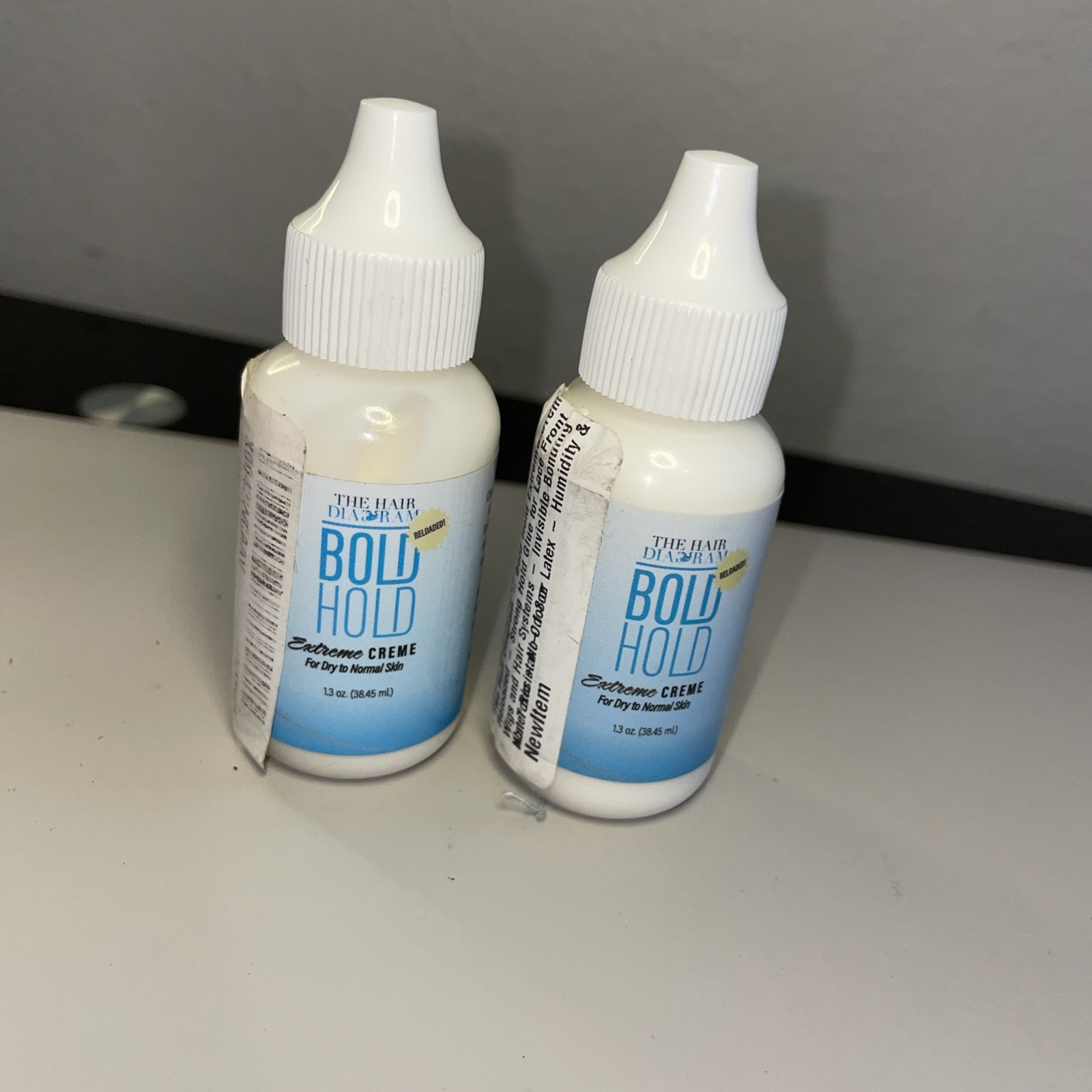 SET Of 2 The Hair Diagram Bold Hold Extreme Creme Glue for Lace Front Wigs 1.3 o