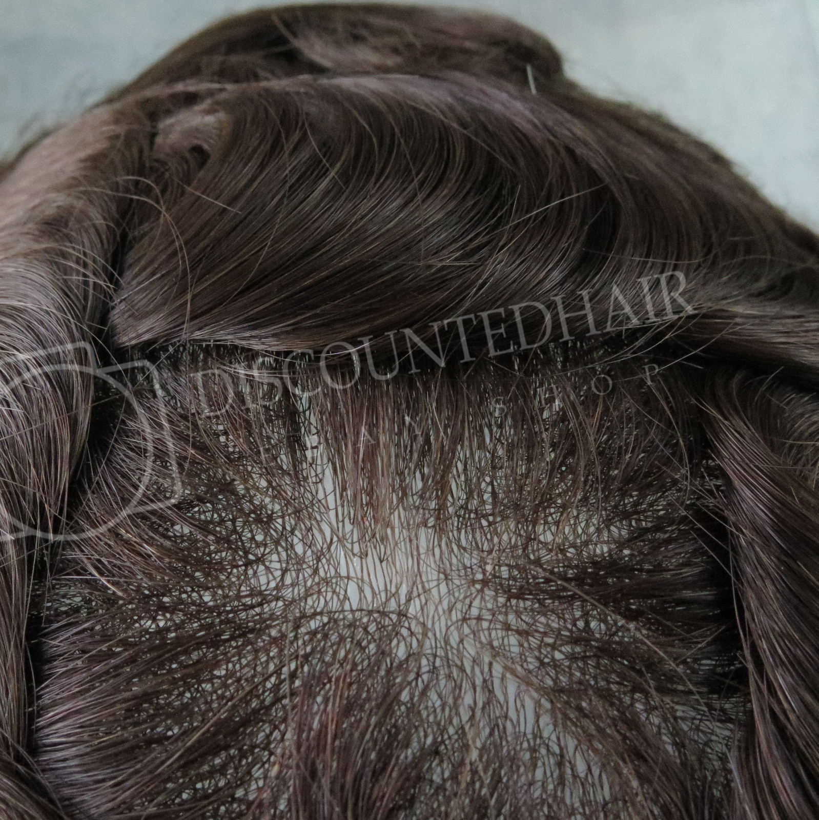 Undetectable Mens Hairpieces Super Thin Skin Human Hair Replacement Toupee #2