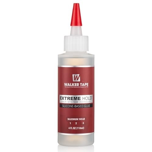 Extreme Hold Wig Adhesive 4oz Squeeze Bottle for Lace Systems & Toupees, Skin-Sa