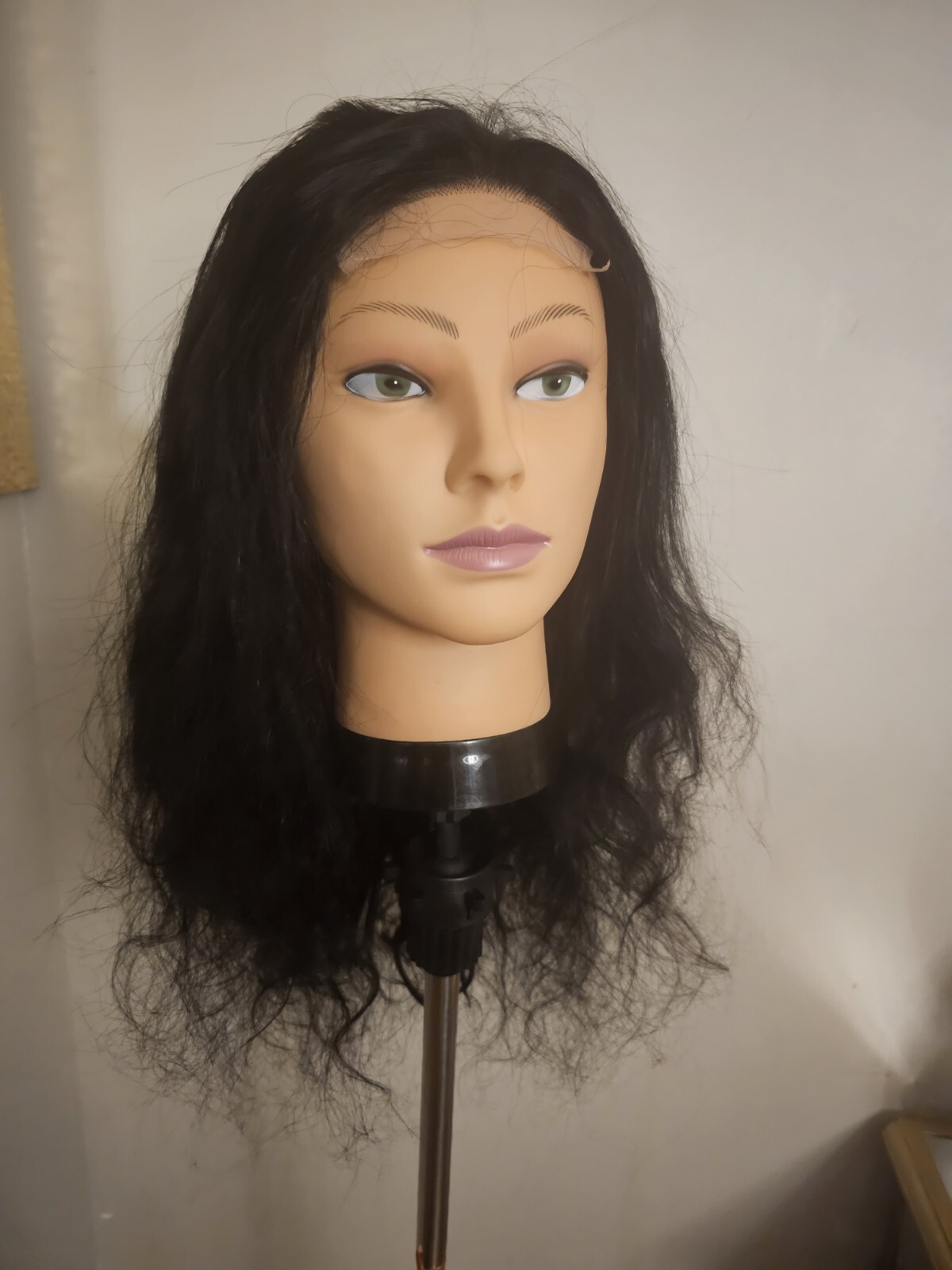 High Quality regular Top 22″ straight 100% Virgin Human Hair Lace Wig