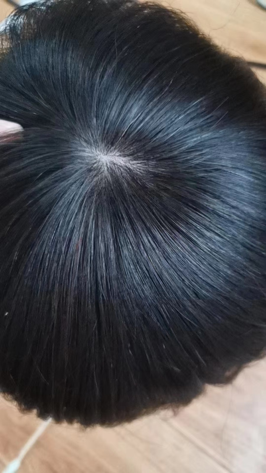 Mens Toupee Hairpiece Fine Mono Hair System Replacement Poly Skin Around Men Wig