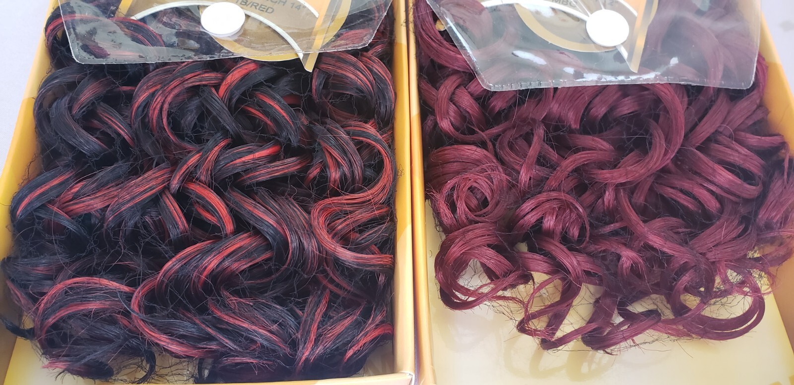 2 Packs 100% Human Hair for Weaving by New York Queen Say Me 12&14″ French Curl