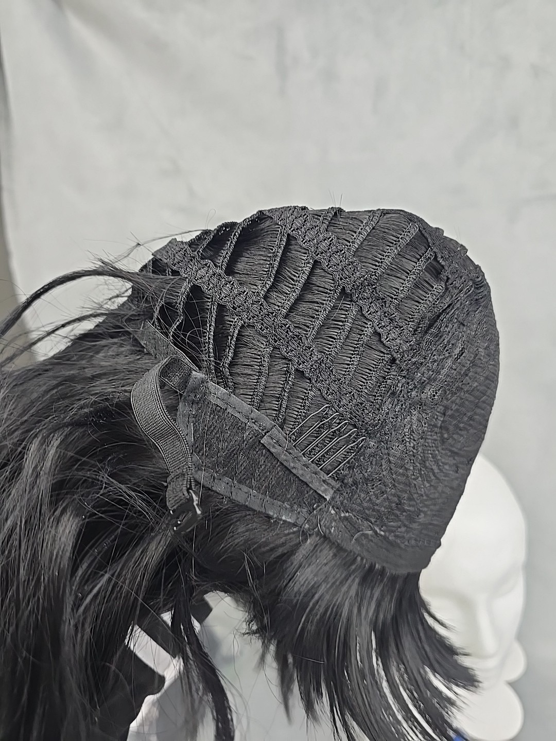 Black Short 10-in Bob With Bangs High Temperature Fiber Wig – Open Box