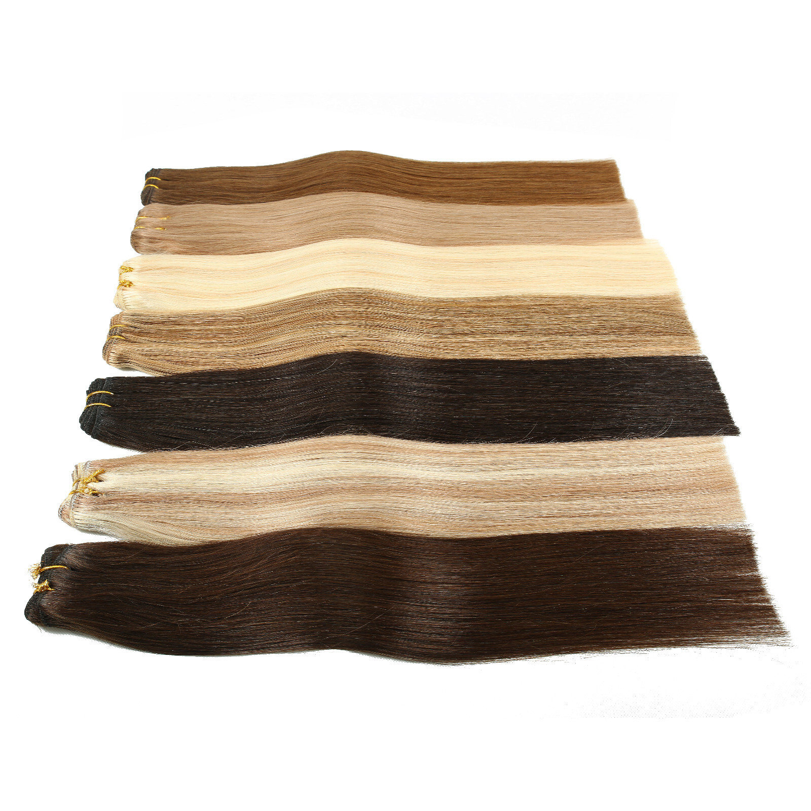 Double Weave Sew in Weft Hair Extensions 100%Real Brazilian Remy Human Hair 100g