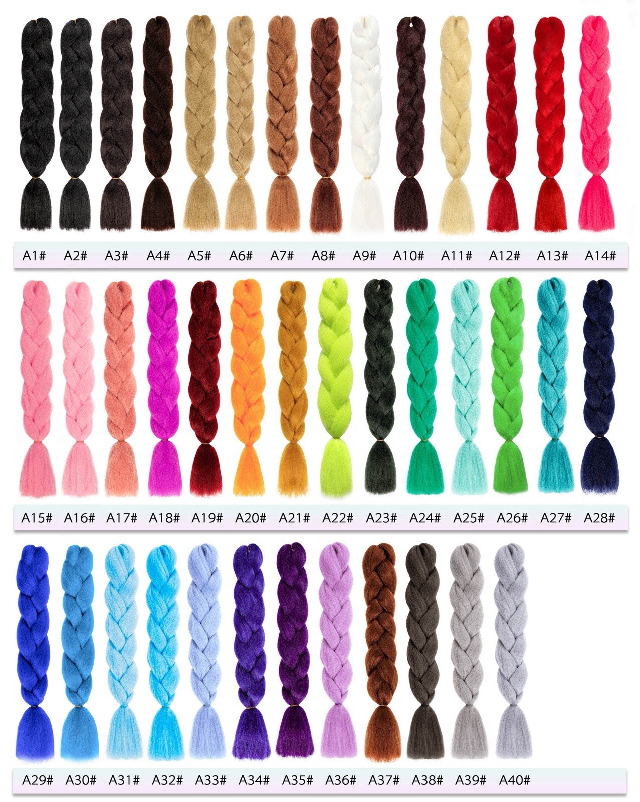 24inch Pre-Stretched EZ Braid synthetic Hair Extensions Braiding Kanekalon