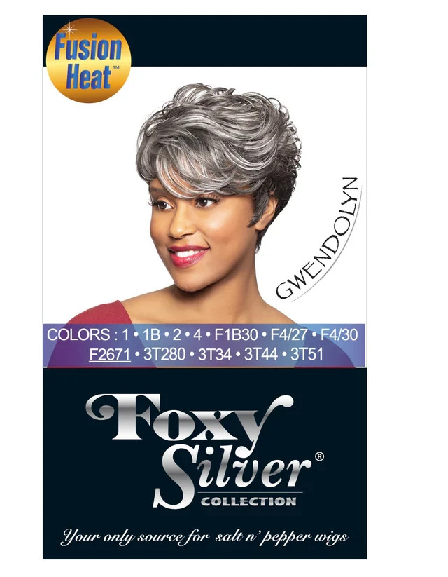 Foxy Silver GWENDOLYN Wig, Stylish and Natural-Looking Synthetic Wig