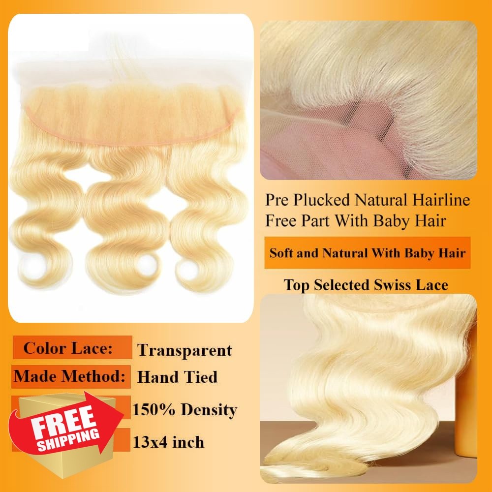 QTHAIR 12″ #613 Body Wave Frontal