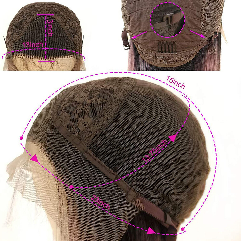 Brazilian High Density Lace Front Wig Synthetic Loose Curly Wave Long Black Hair