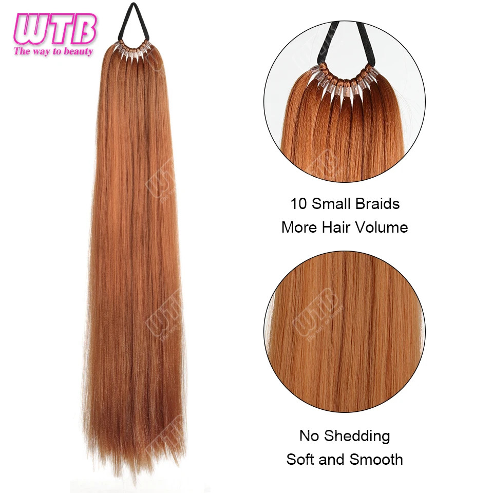 Synthetic Braided Wig Corn Perm Curly Ponytail Braided Wig For Daily Wear