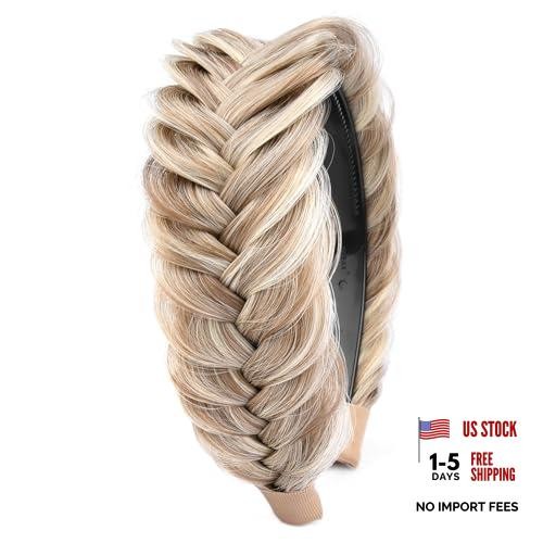 Braided Headband With Teeth Braids Hairband With Tooth Light Highlighted