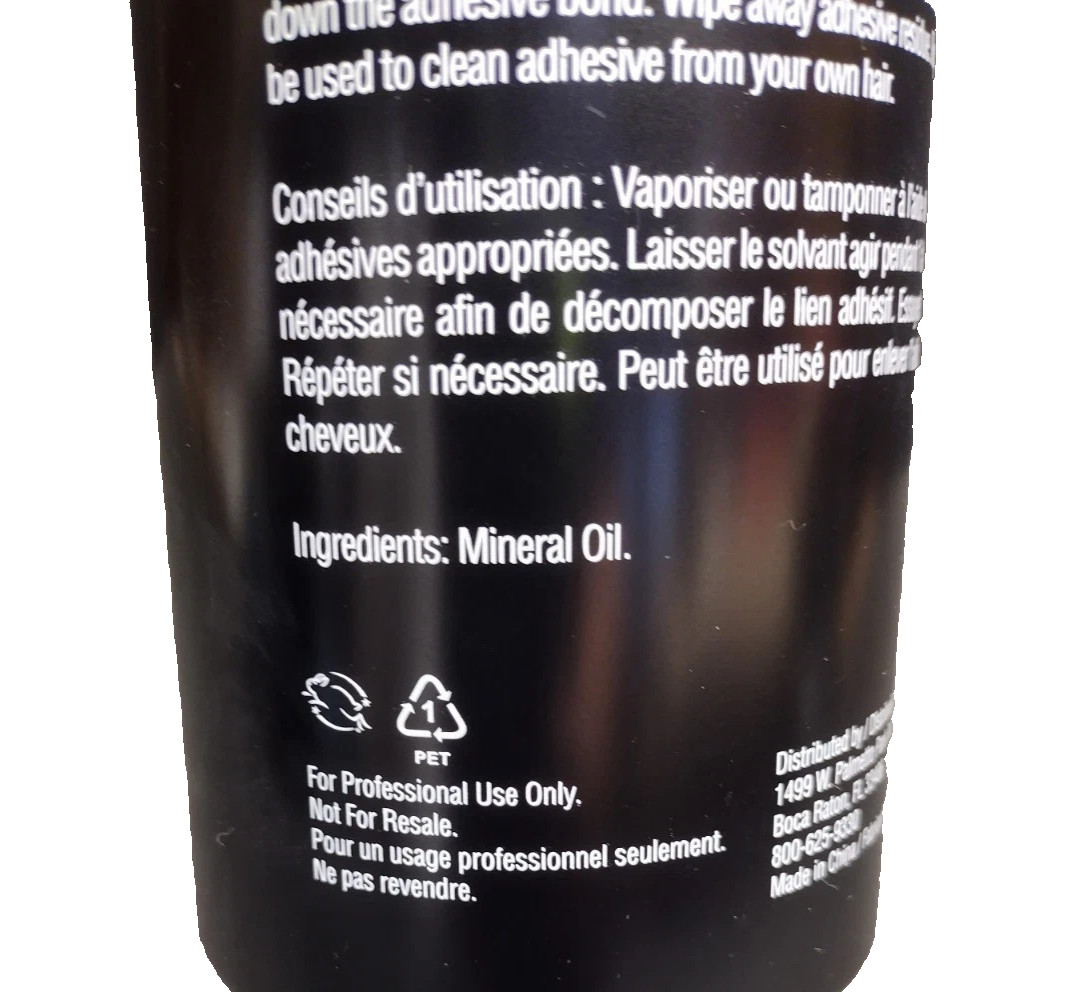 TRAX Pure Solve Non-Alcohol Solvent for Hair System- 33.4 Fl Oz Bottle