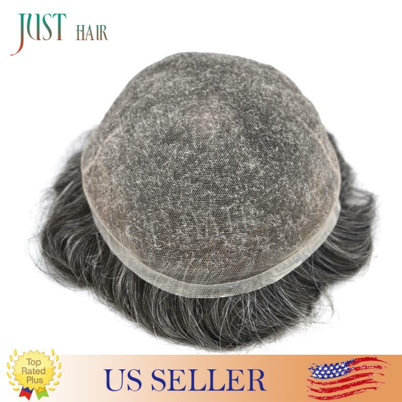 Natural Hairline French Lace Mens Toupee Full Lace Hairpieces Repalcement System