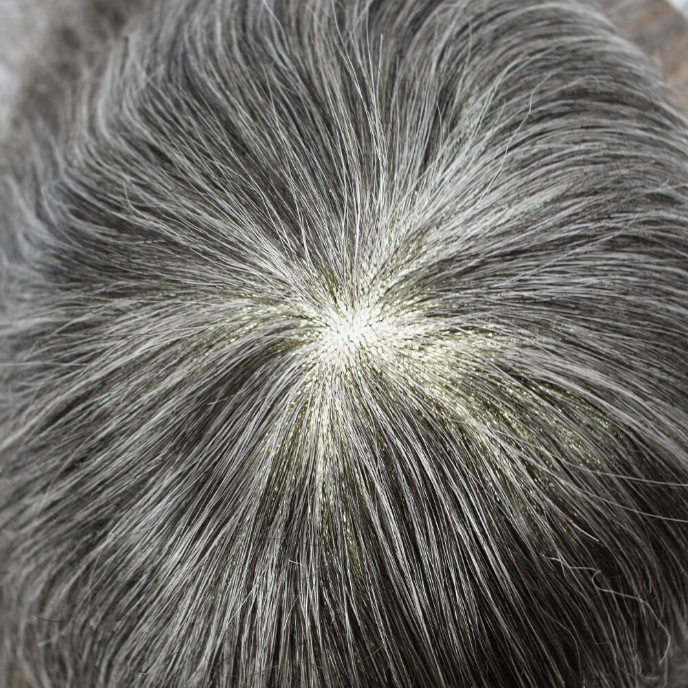 Mens Toupee Hair System Full French Lace Hairpiece Wig for Men Hair Replacements