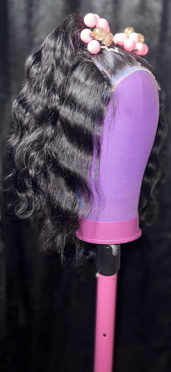18” Custom Styled Pony Wig | 5×5 Glueless | 100% Human Hair | Statement Look