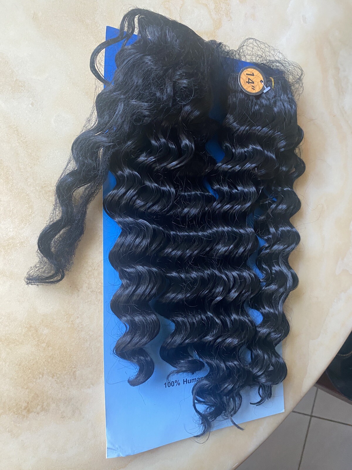 HAIRTREND SYNTETHIC HAIR ALL IN ONE DEEP WAVE 12 12 14 14 &”12 CLOSURE COLOR 1B