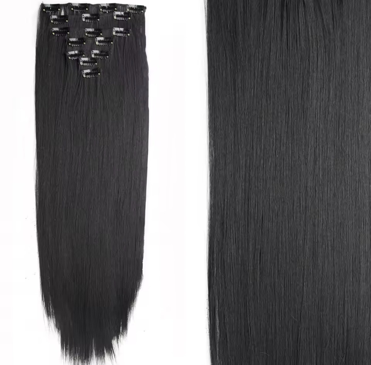7 Pcs Hair Extension Heat Resistant Fiber for Women Hairstyle