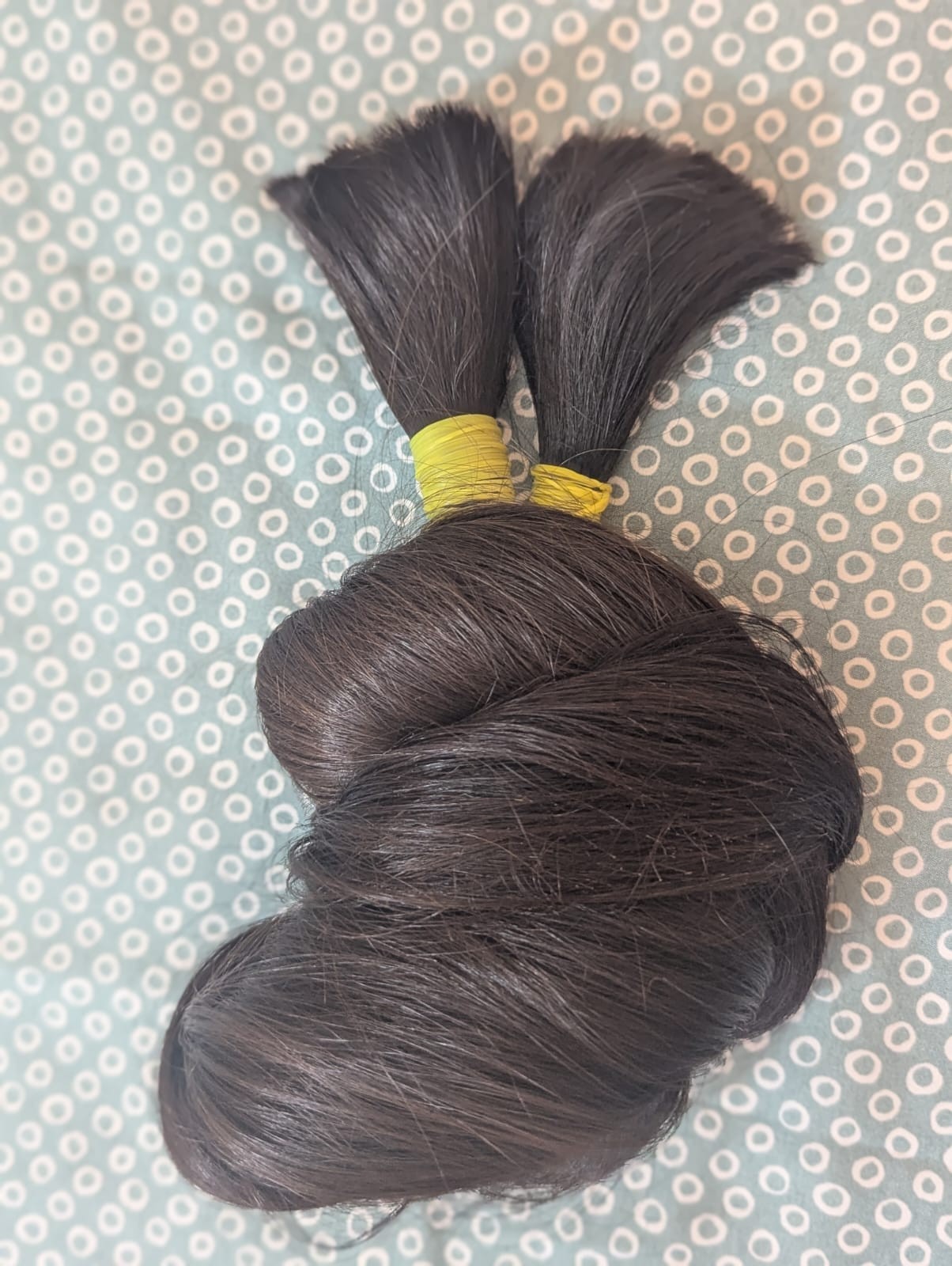 Human Hair real ponytail Straight Dark Brown 42 inches 248.7g