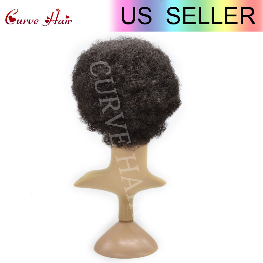 Short Afro Wig Human Hair Afro Kinky Curly Wig for Black Women Natural Brazilian
