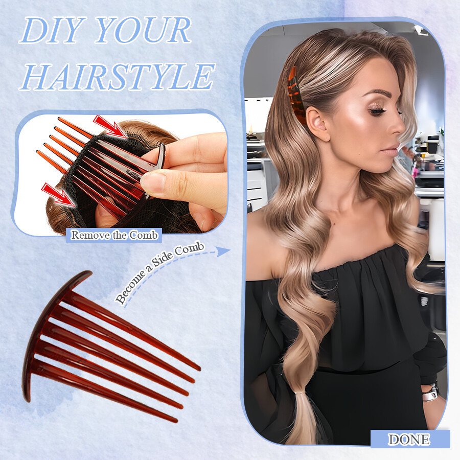 Elegant Hair Bun Natural Comb Clip In Updo Hair Extension Real As Human Chignon