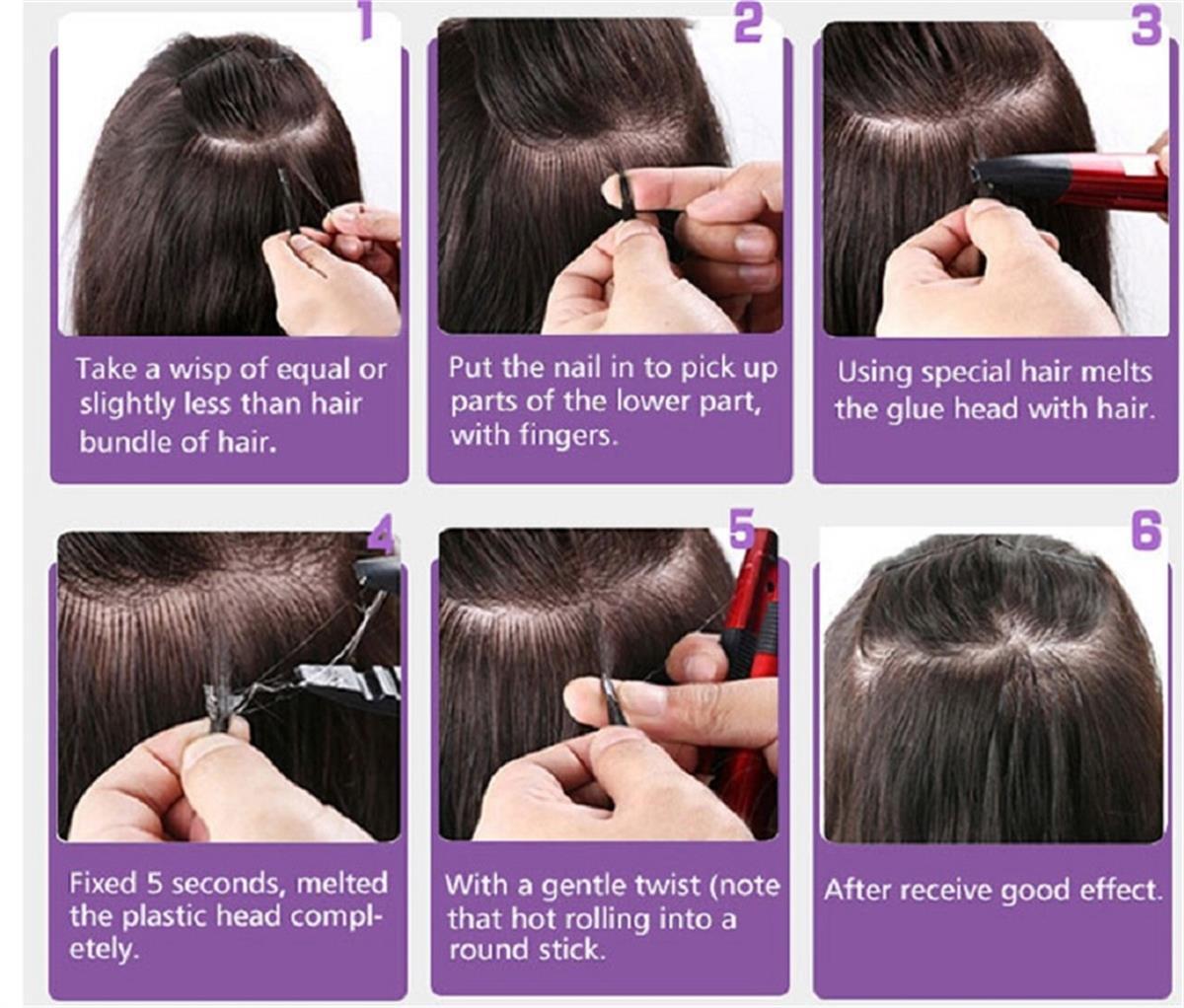 Micro Loop Hair Extensions Micro Slicone Beads Remy Russian Straight Human Hair