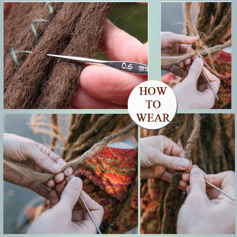 Ombre Dreads Locs Crochet Dreadlocks Hair Extensions Faux Long As Real Hippie