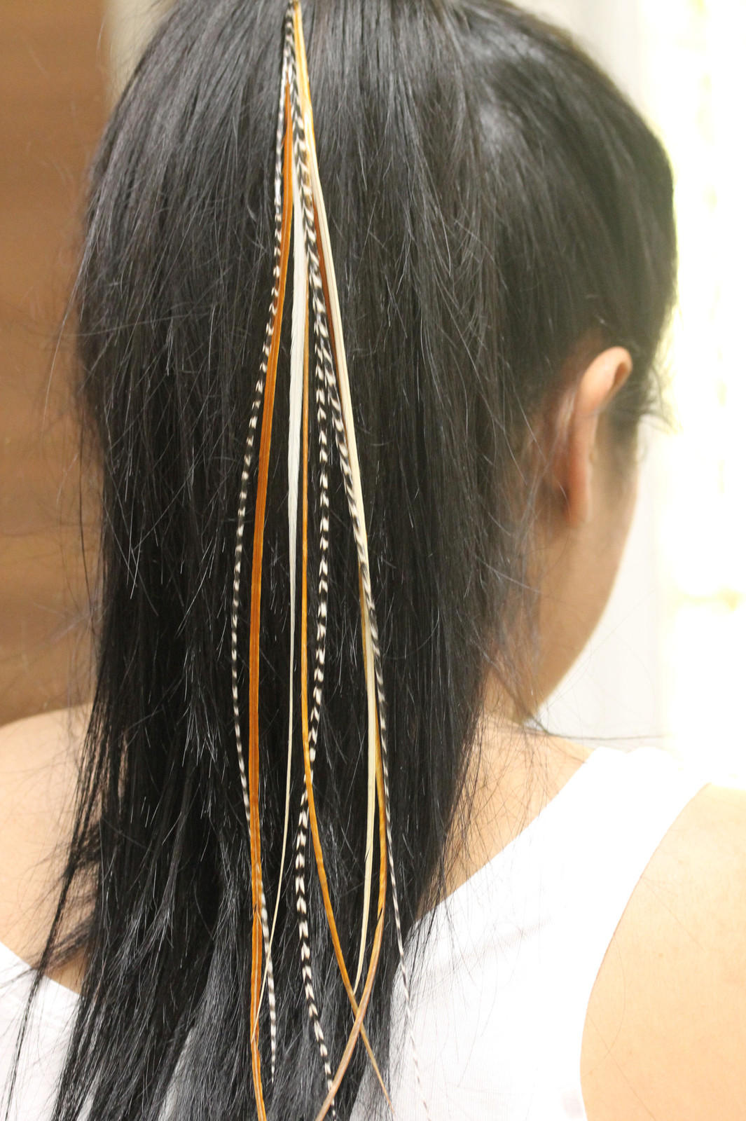 Sexy Sparkles Feather Hair Extensions, 100% Real Rooster Feathers, Long Natural