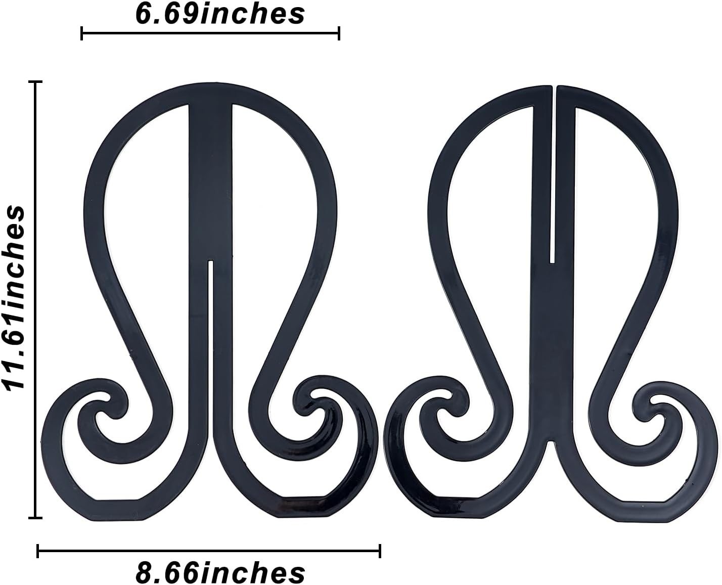 Plastic 3PCS Wig Stand,Black Wig Head Stand,Easy to Assemble Wig Stand Holder…